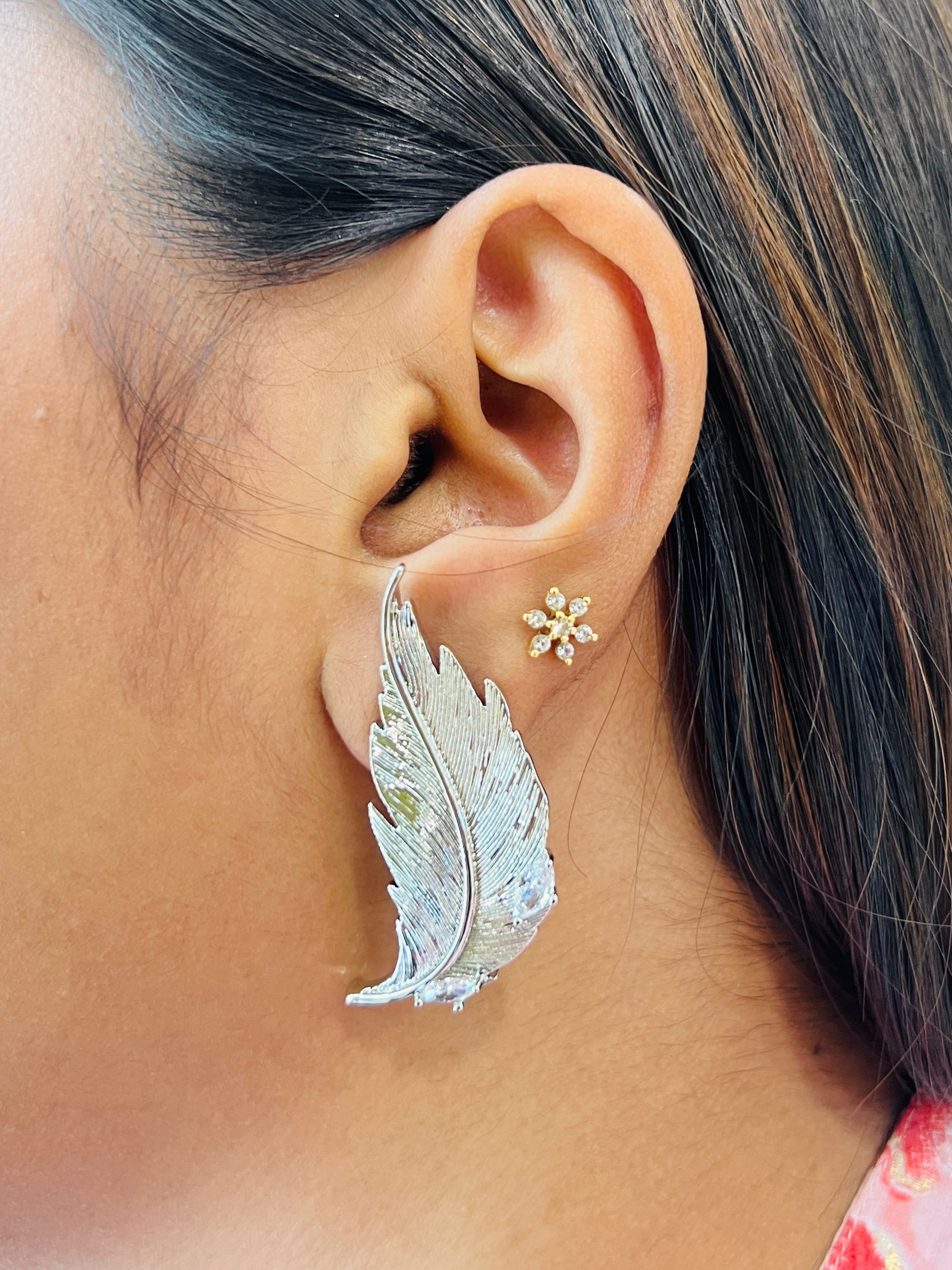 Daily Wearing Leaf Pattern Earings  | JE165