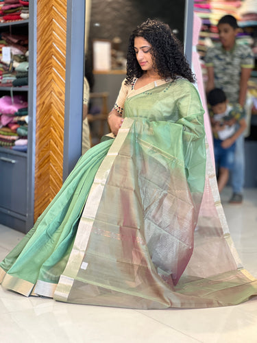 Geometrical Weaving Cotton Silk Saree | KTS152