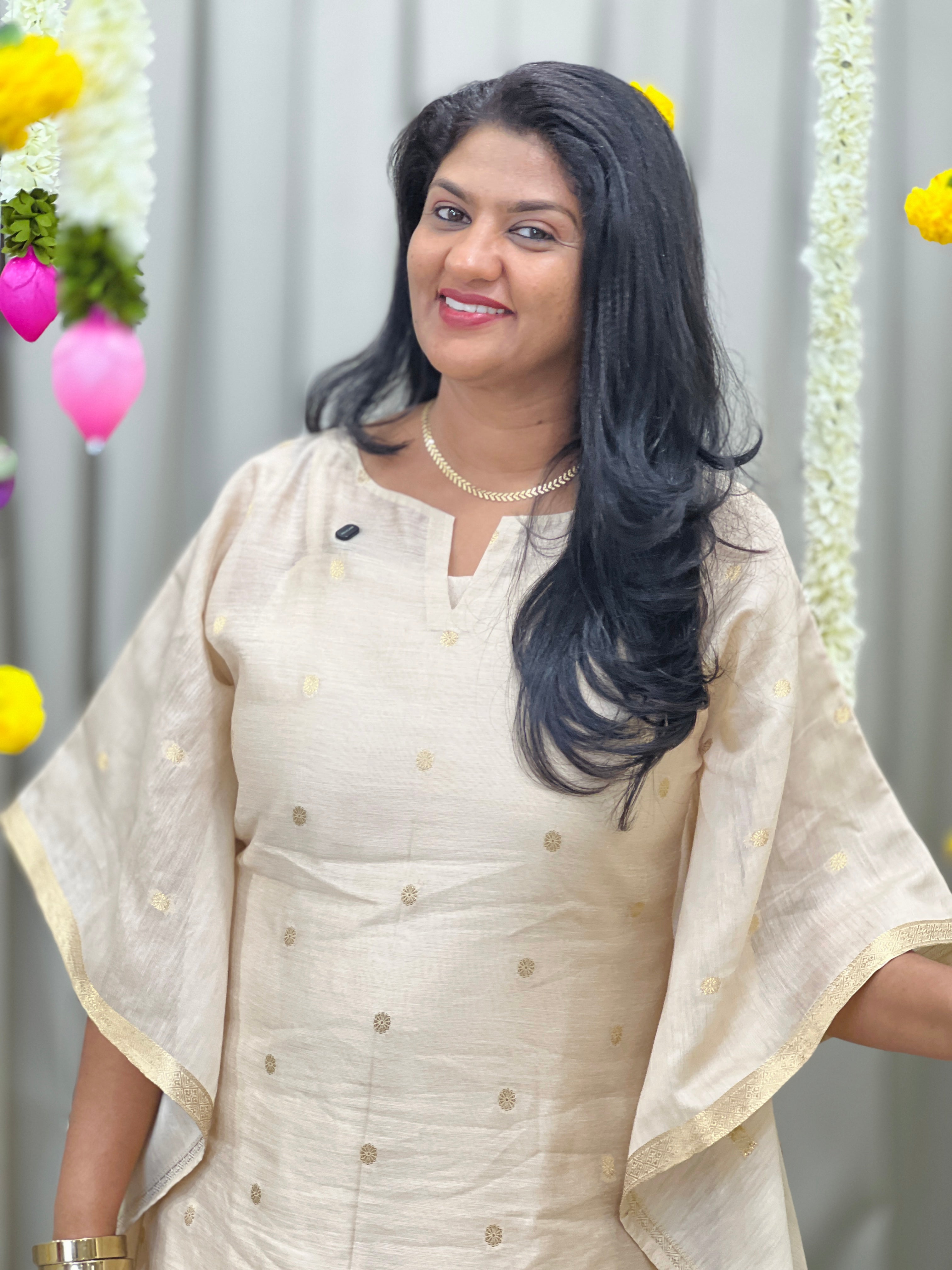 Digital Printed Chanderi Kaftan (Un Stitched ) | SSN540