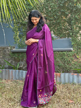 Embroidered Dola Silk Saree | BLD213