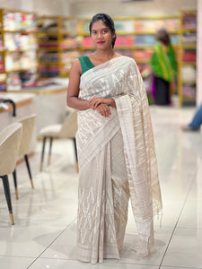 Thread Woven Linen Finish Saree | BLD1153