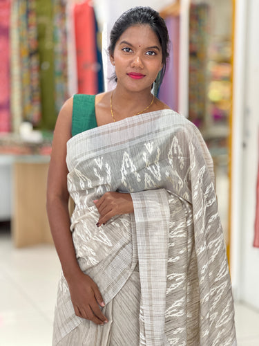 Thread Woven Linen Finish Saree | BLD1153