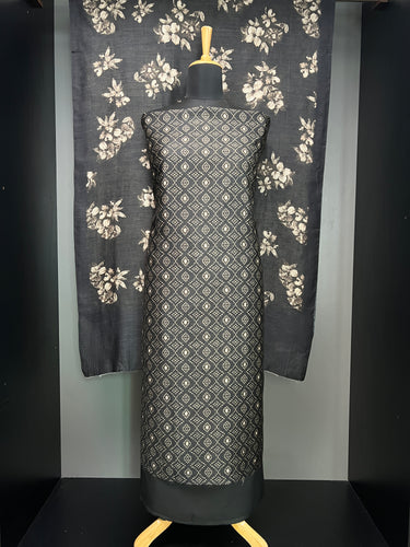 Bandhini Print Detailed Pure Tussar Salwar Set | HE215