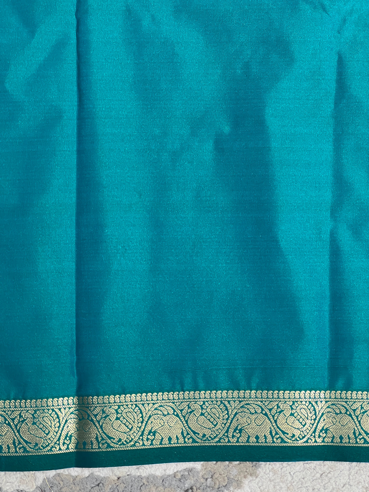 Peacock Motifs Semi Soft Silk Saree | NAC104