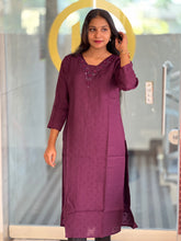 Embroidery Rayon Cotton Blended Kurta | YOC155