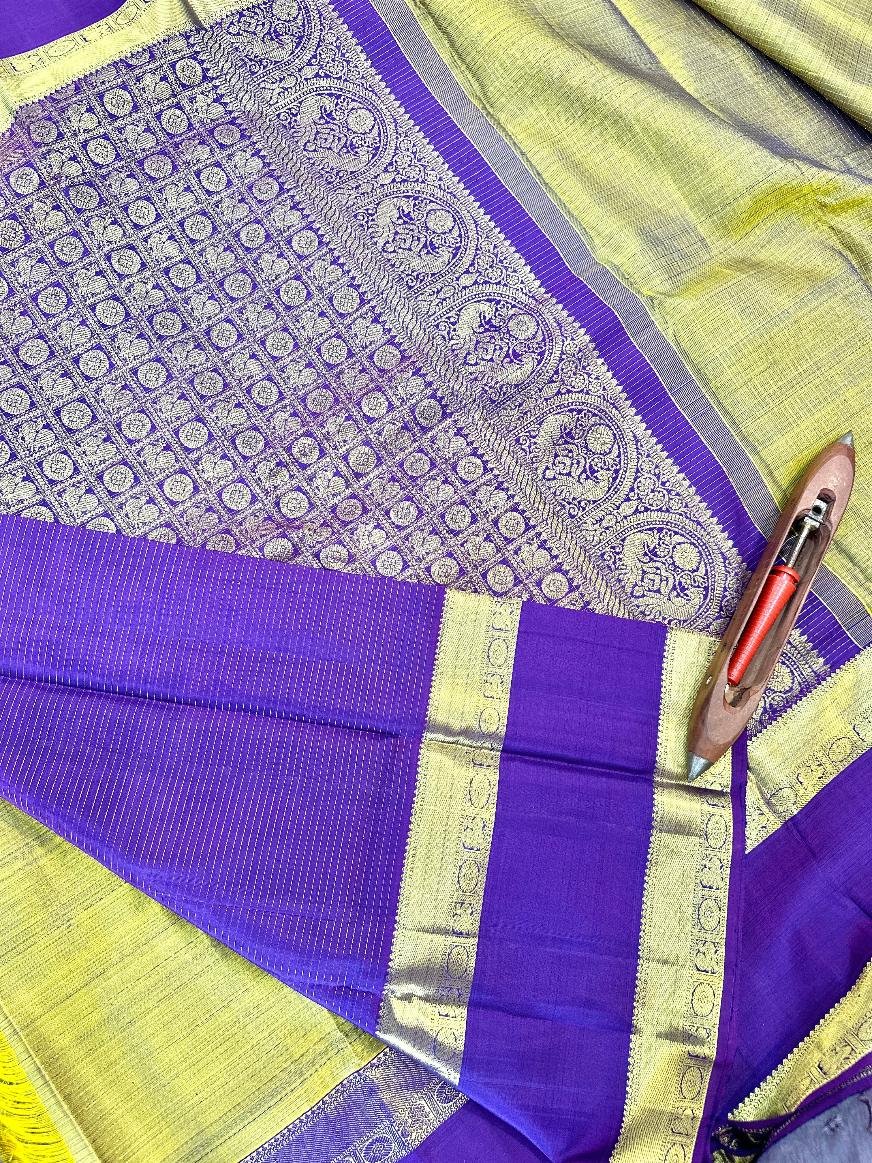 Handloom Zari Woven Kanchipuram Saree | OM271