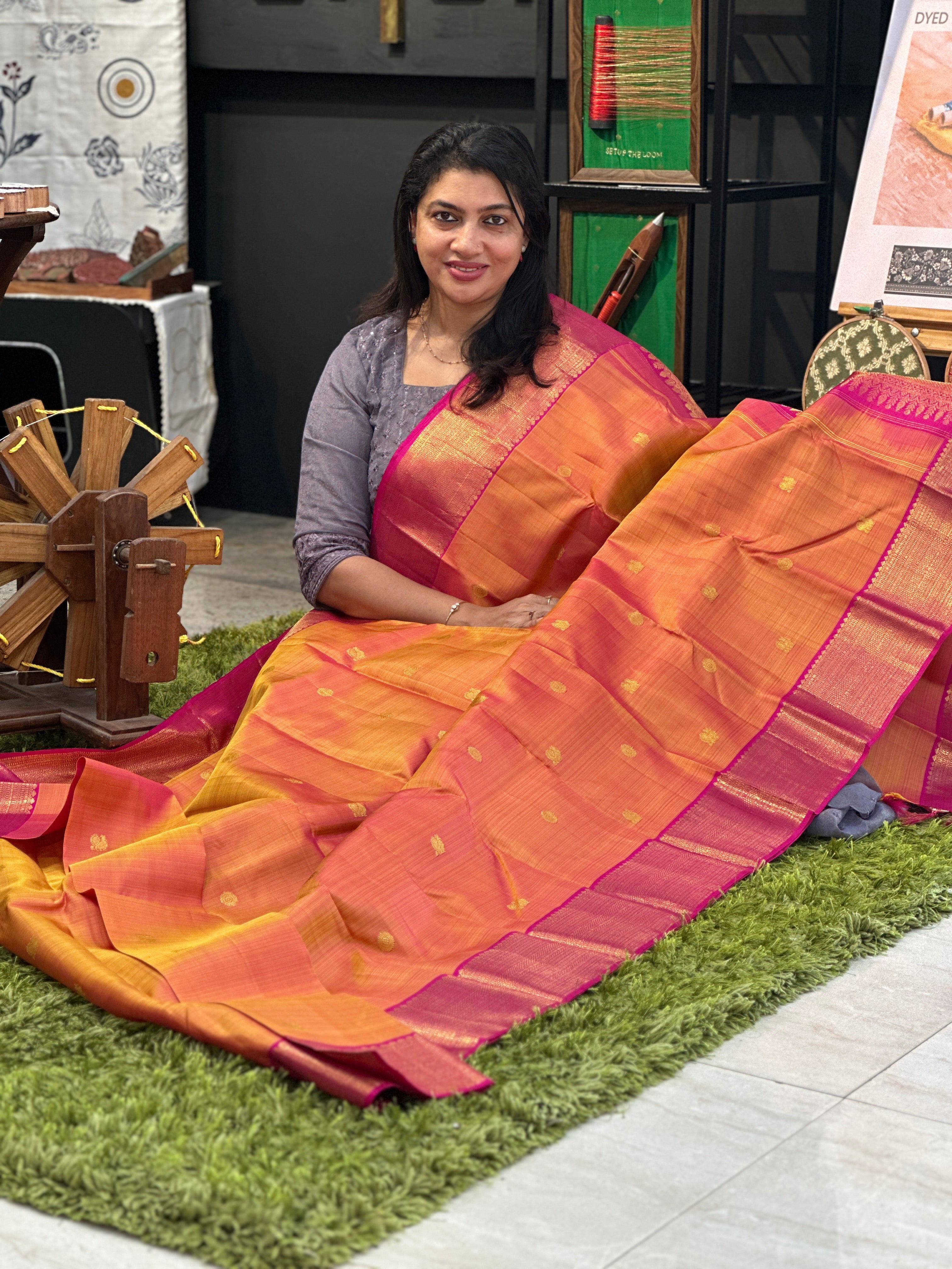 Zari Woven Butta Detailed Kanchipuram Saree | OM265