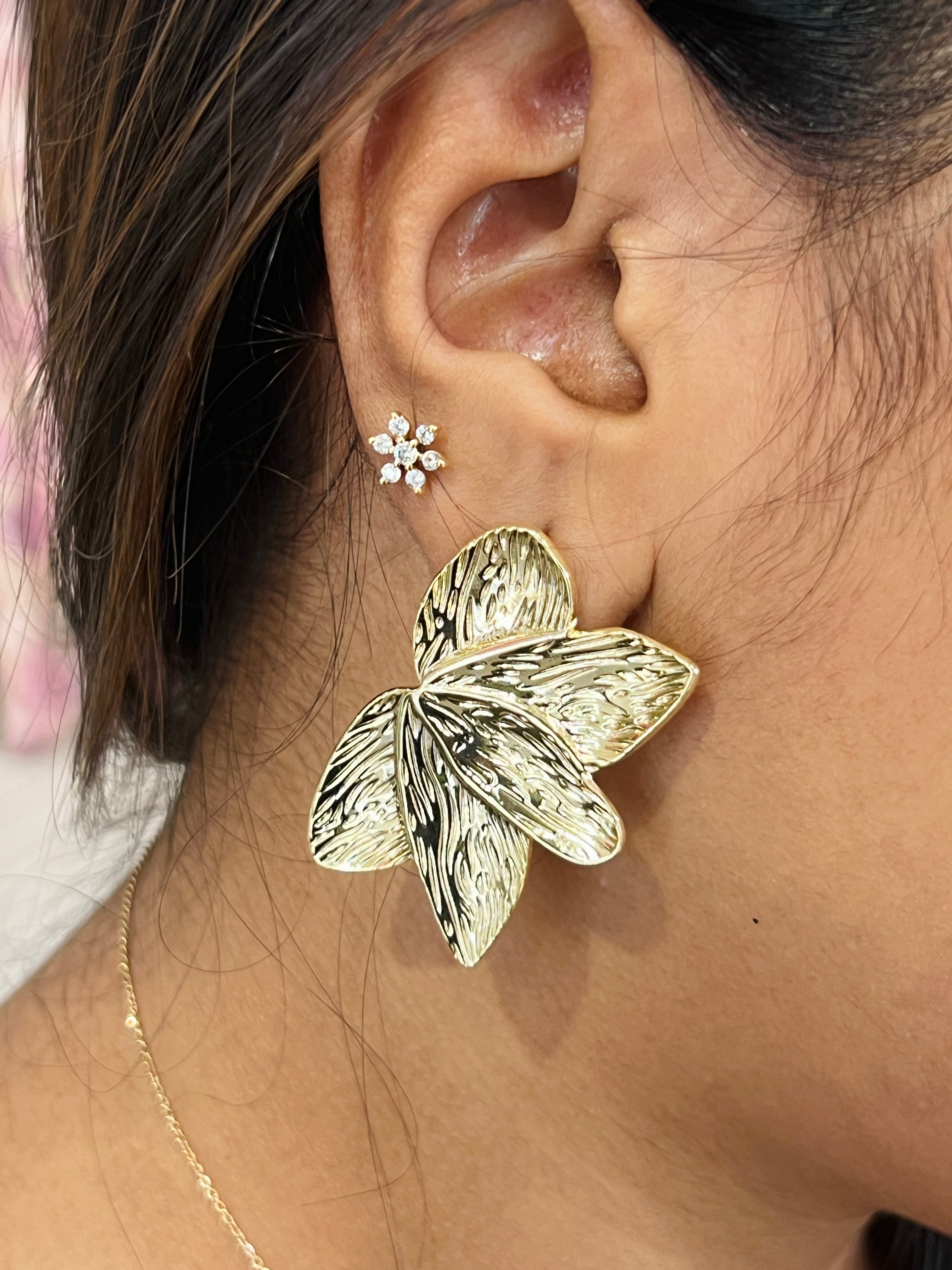 Daily Wearing Lotus Pattern Earings | JE167