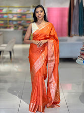 Zari Check With Buta Weaved Banarasi Silk Saree | NN366
