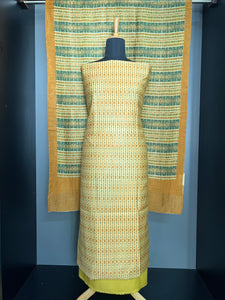 Digital Printed Pure Tussar Salwar Set | HE213