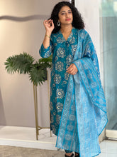 Floral Printed Muslin Finish Kurta Set | PIR134
