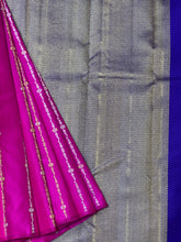 Line Weaving Pattern Traditional Kanchipuram Saree | AK118