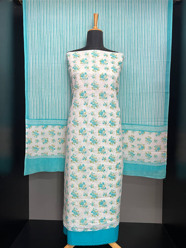 Floral Digital Print Detailed Cotton Salwar Set | HE120