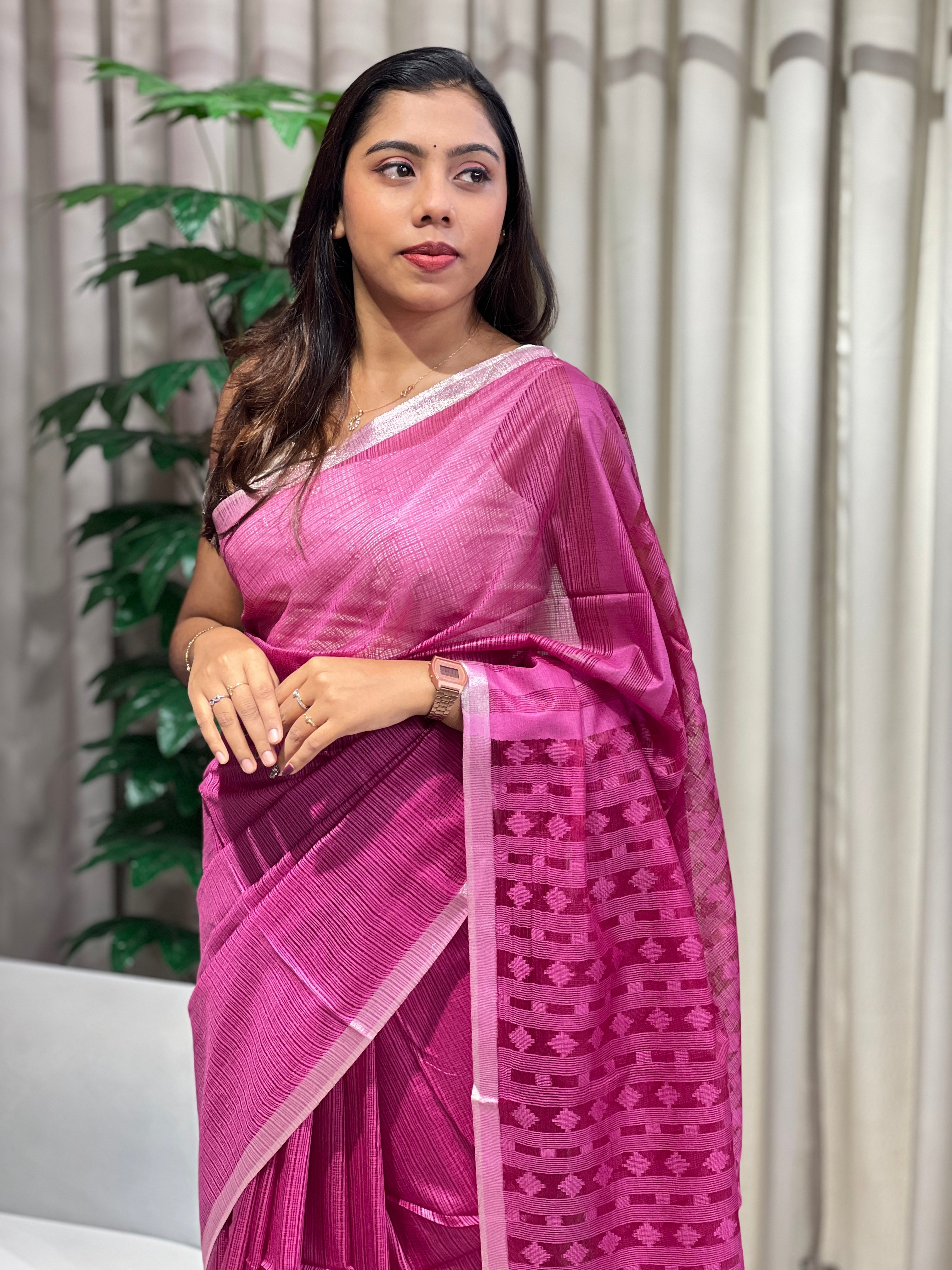 Bhagalpuri Woven Semi Tussar Saree | PF1235