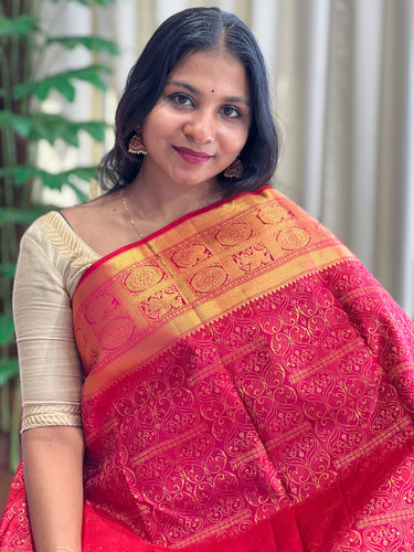 Floral Design Kanchipuram Saree | SME209