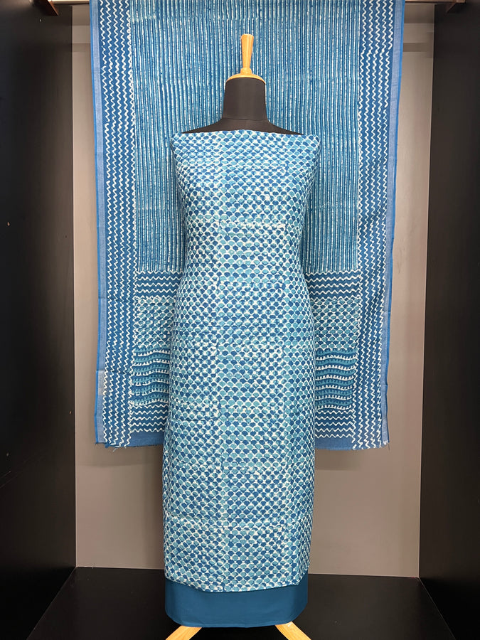Printed Linen Salwar Set | HE129