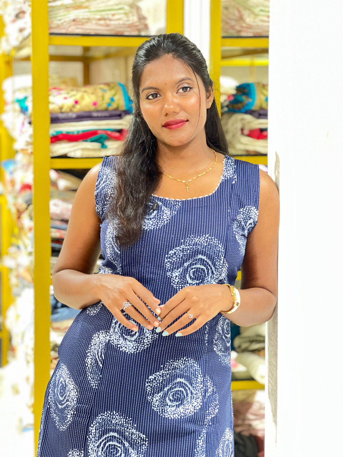 Floral Printed Cotton Kurta | MSN310