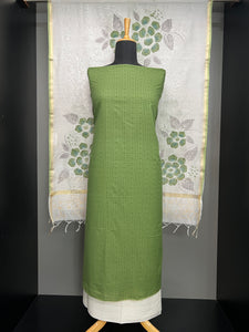 Geometric Print Detailed Cotton Salwar Set | HE157