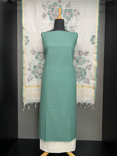 Geometric Print Detailed Cotton Salwar Set | HE159