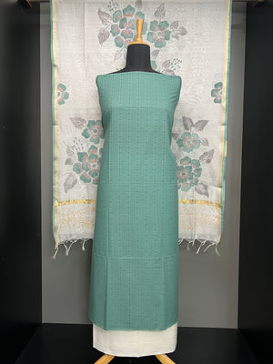 Geometric Print Detailed Cotton Salwar Set | HE159