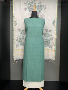 Geometric Print Detailed Cotton Salwar Set | HE159