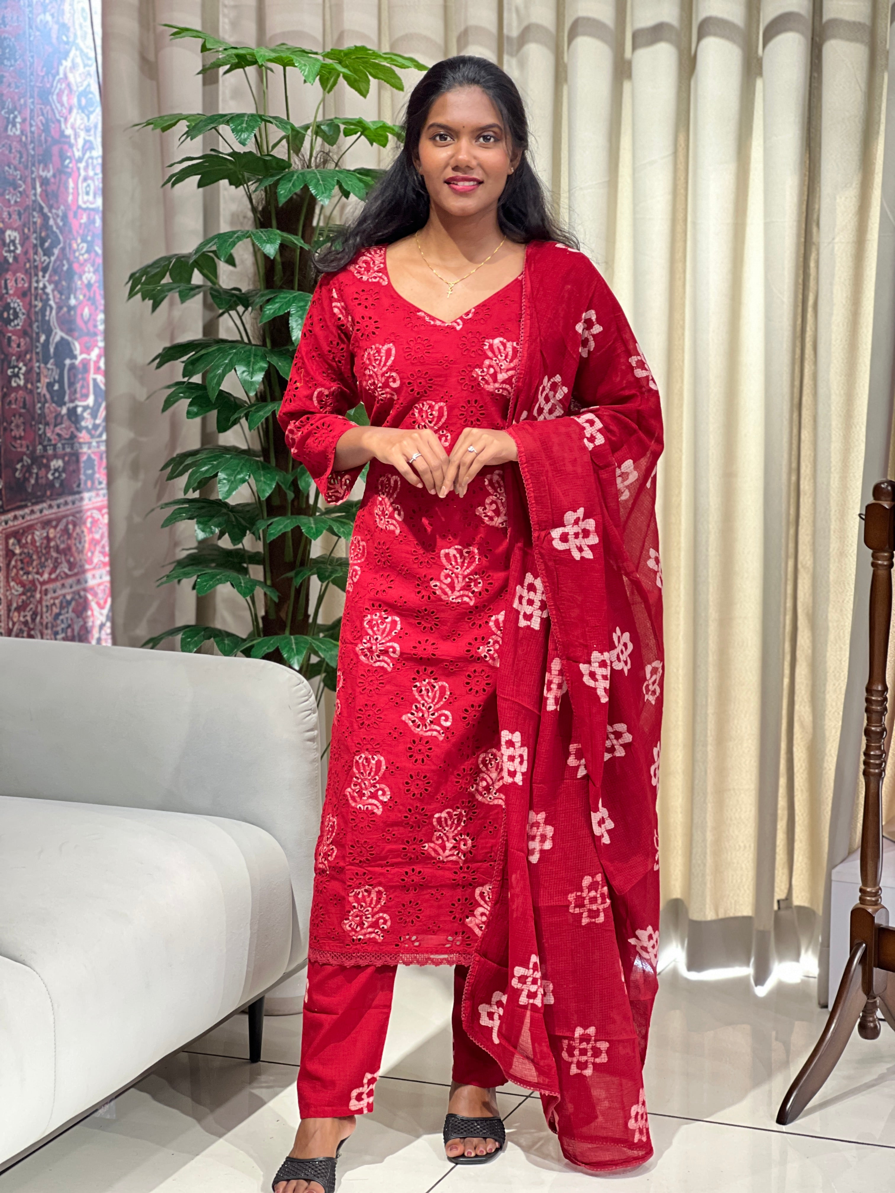 Batik Printed Cotton Kurta Set | SLM148