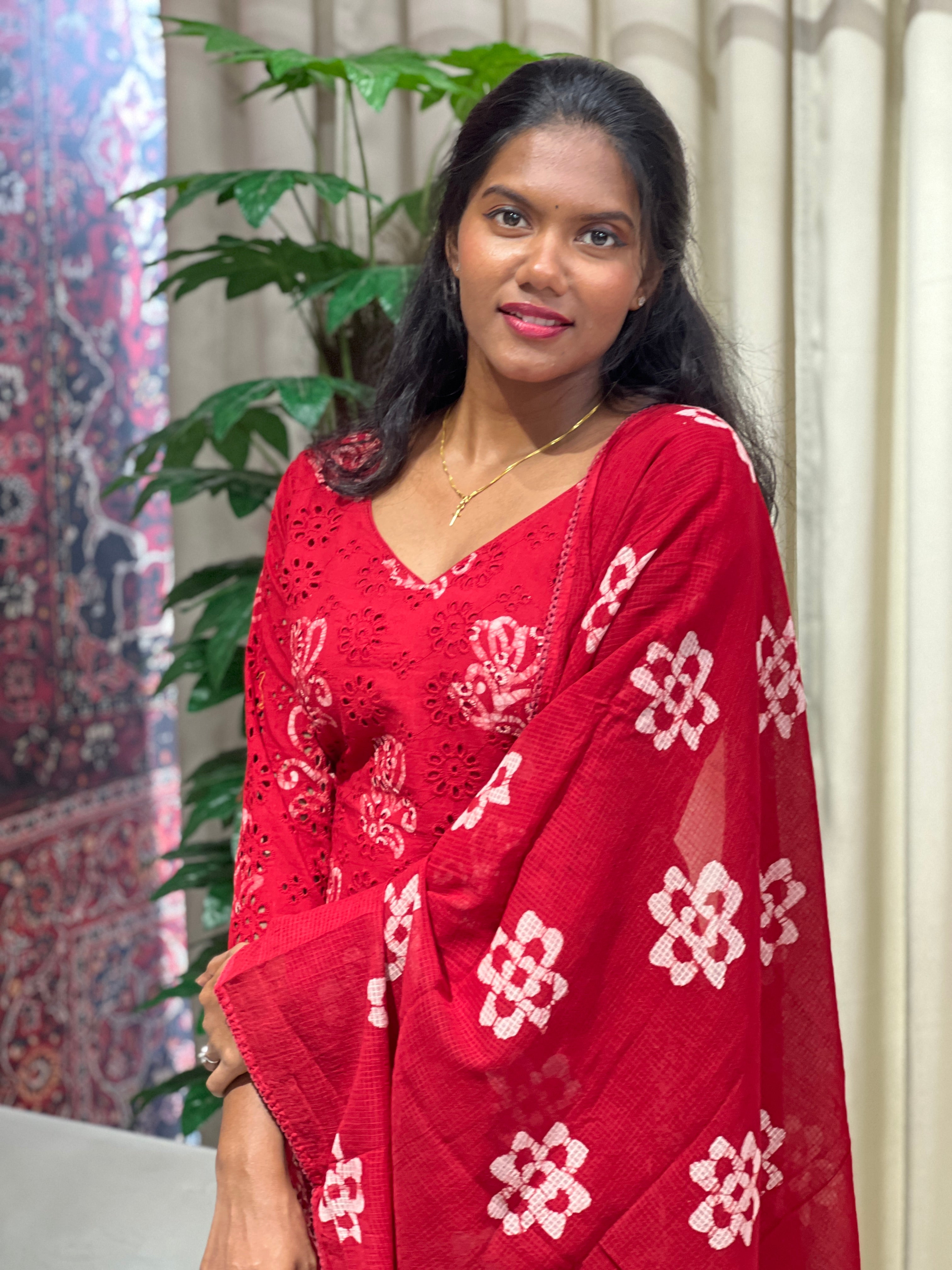 Batik Printed Cotton Kurta Set | SLM148