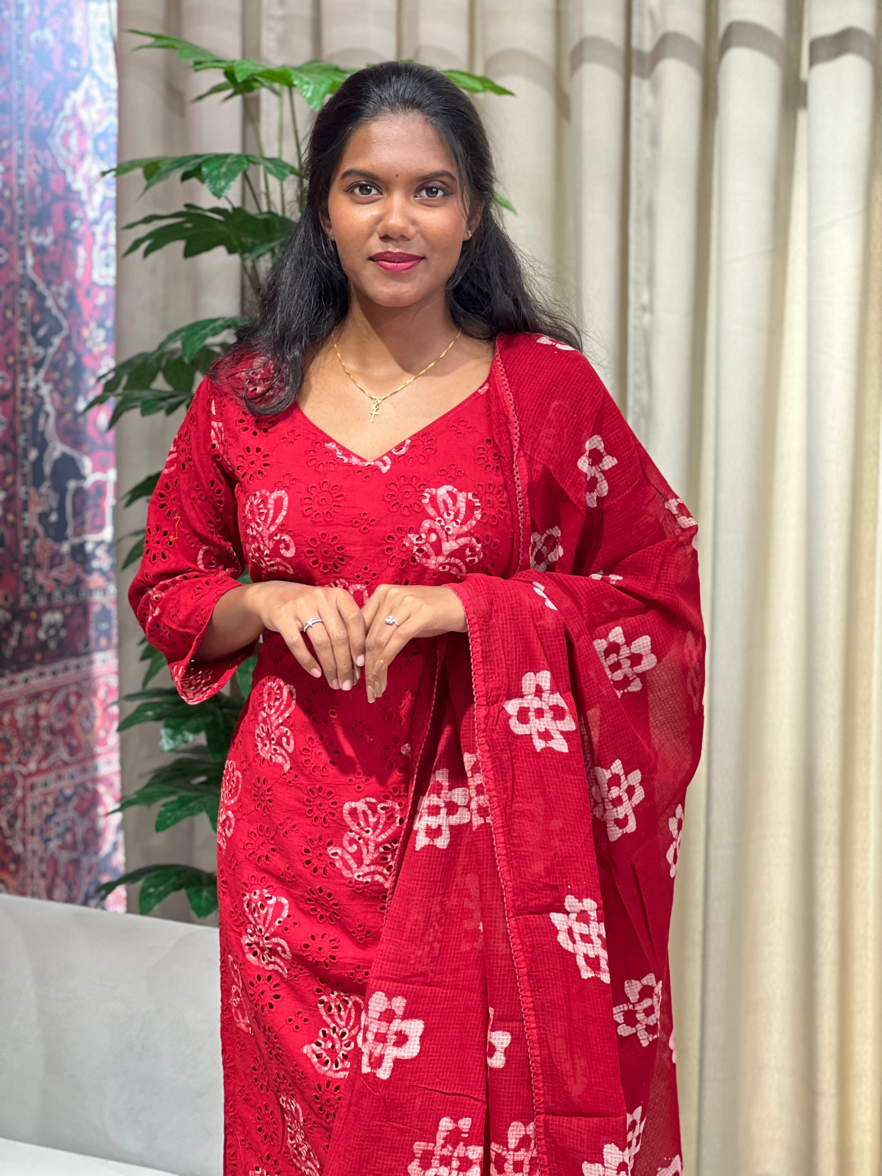 Batik Printed Cotton Kurta Set | SLM148