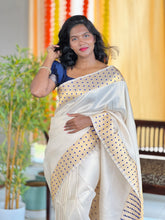 Polka Dot Tissue Weaving semi Silk Saree | HT223
