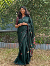 Embroidered Dola Silk Saree | BLD213