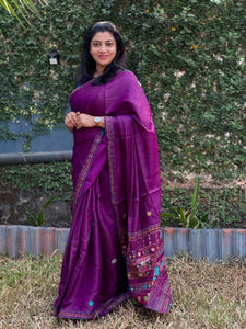 Embroidered Semi Silk Saree | BLD207