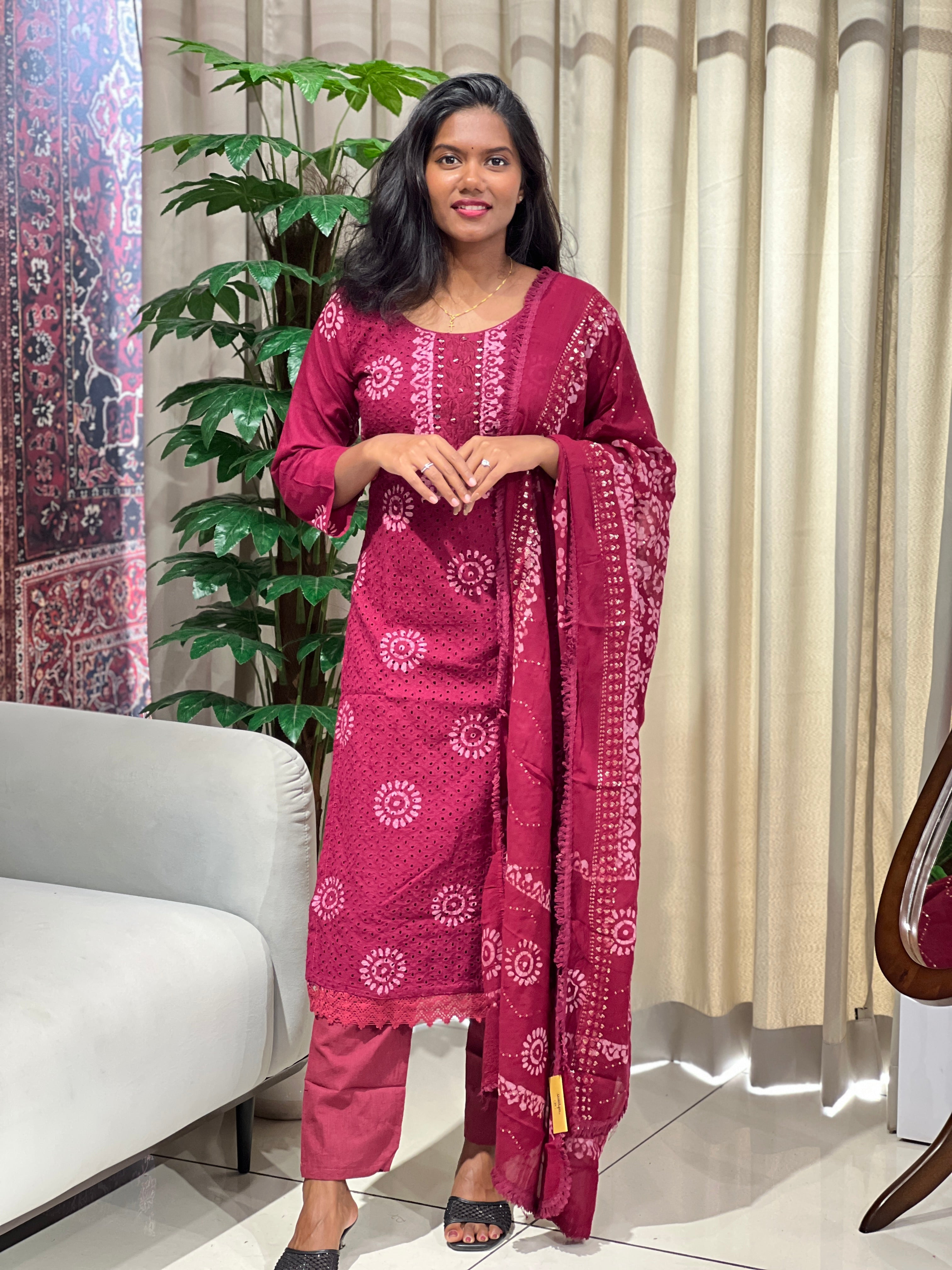 Batik Printed Cotton Kurta Set | SLM158