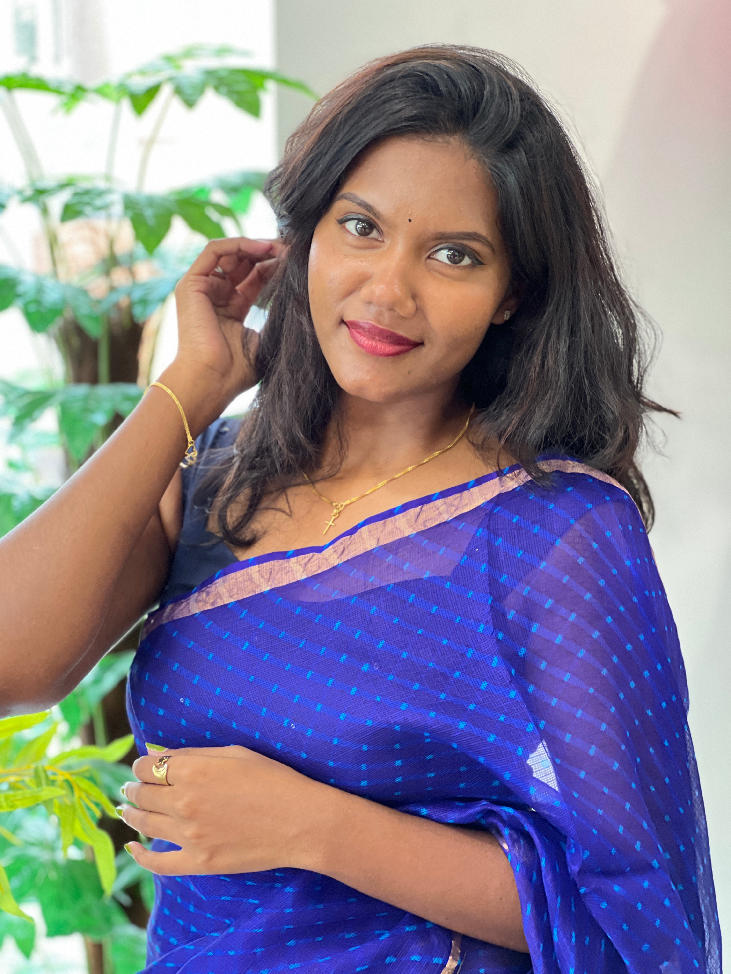 Hand Tie and Dye Pattern Silky Kota Saree | MSB155