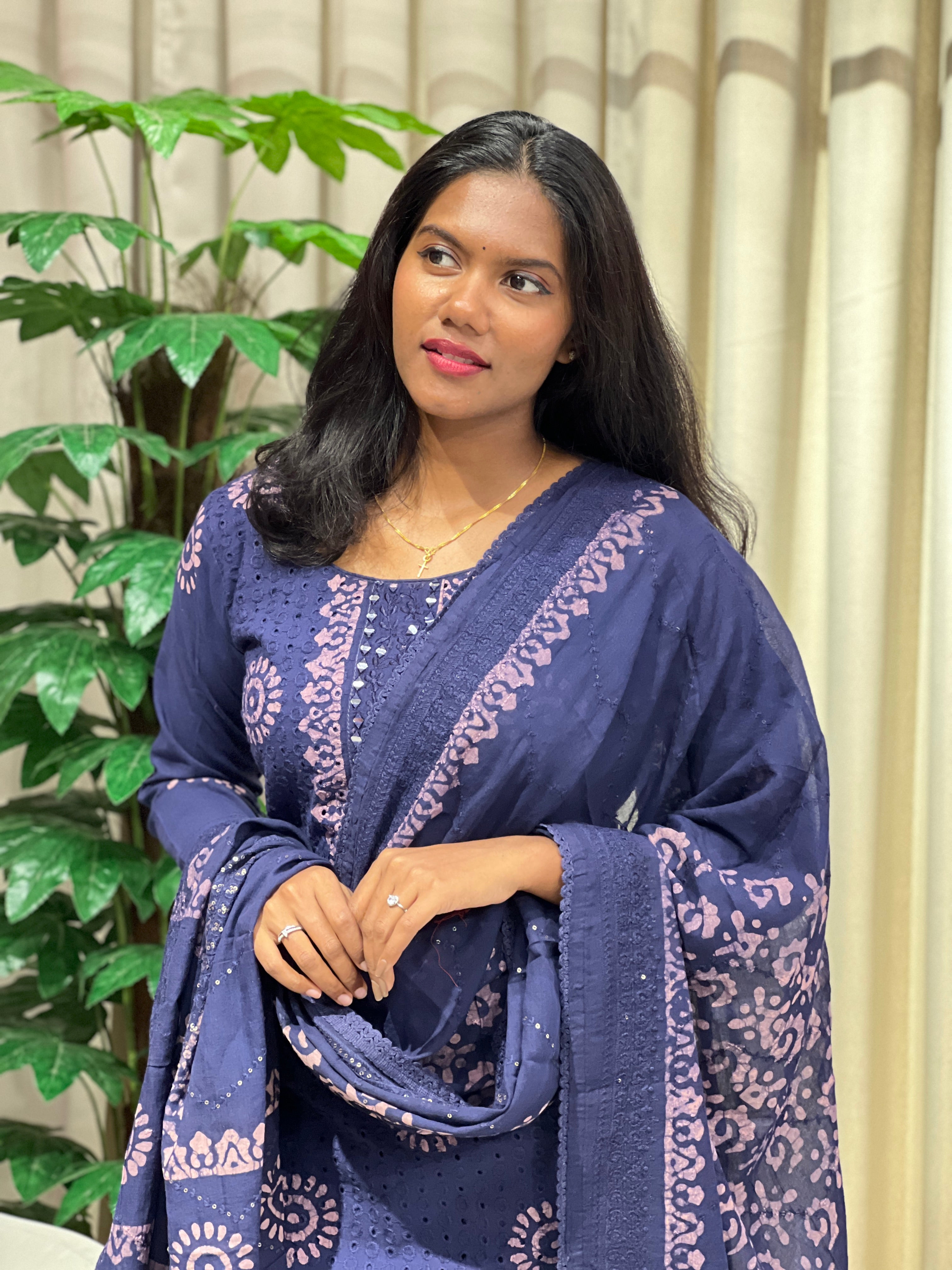 Batik Printed Cotton Kurta Set | SLM159