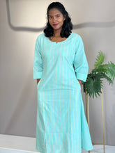 Stripe Patterned Cotton Kurta | SV103