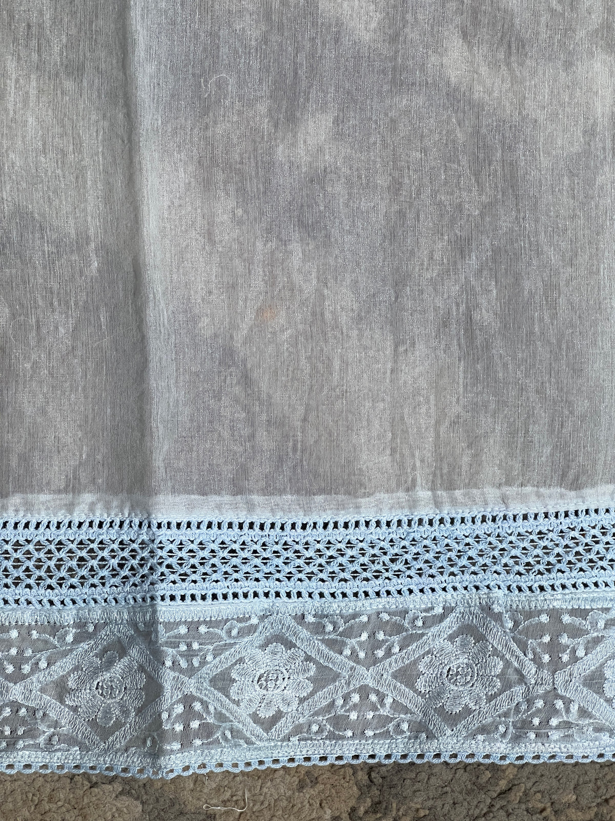 Lucknowi Embroidered Organza Saree | MM711