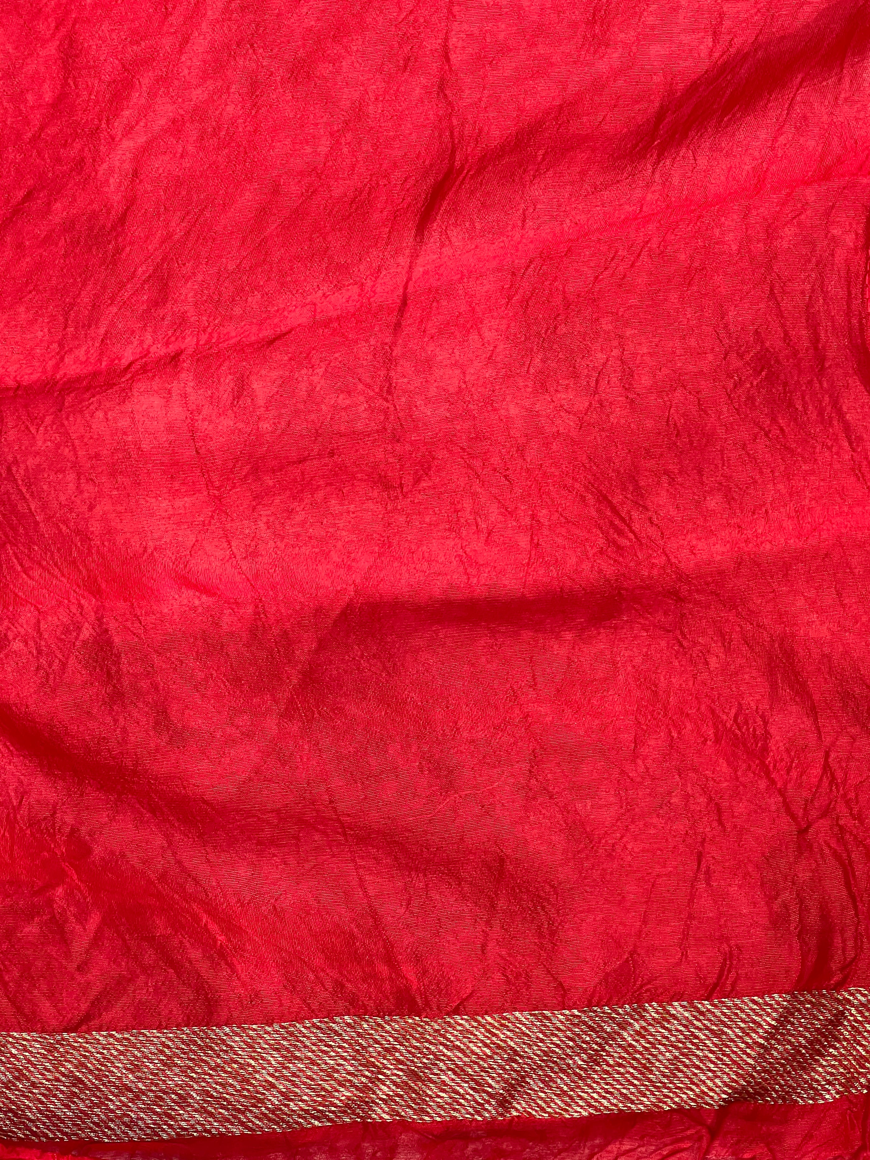 Bandhani Tie & Dye Patterned Banarasi Silk Saree | YNG656