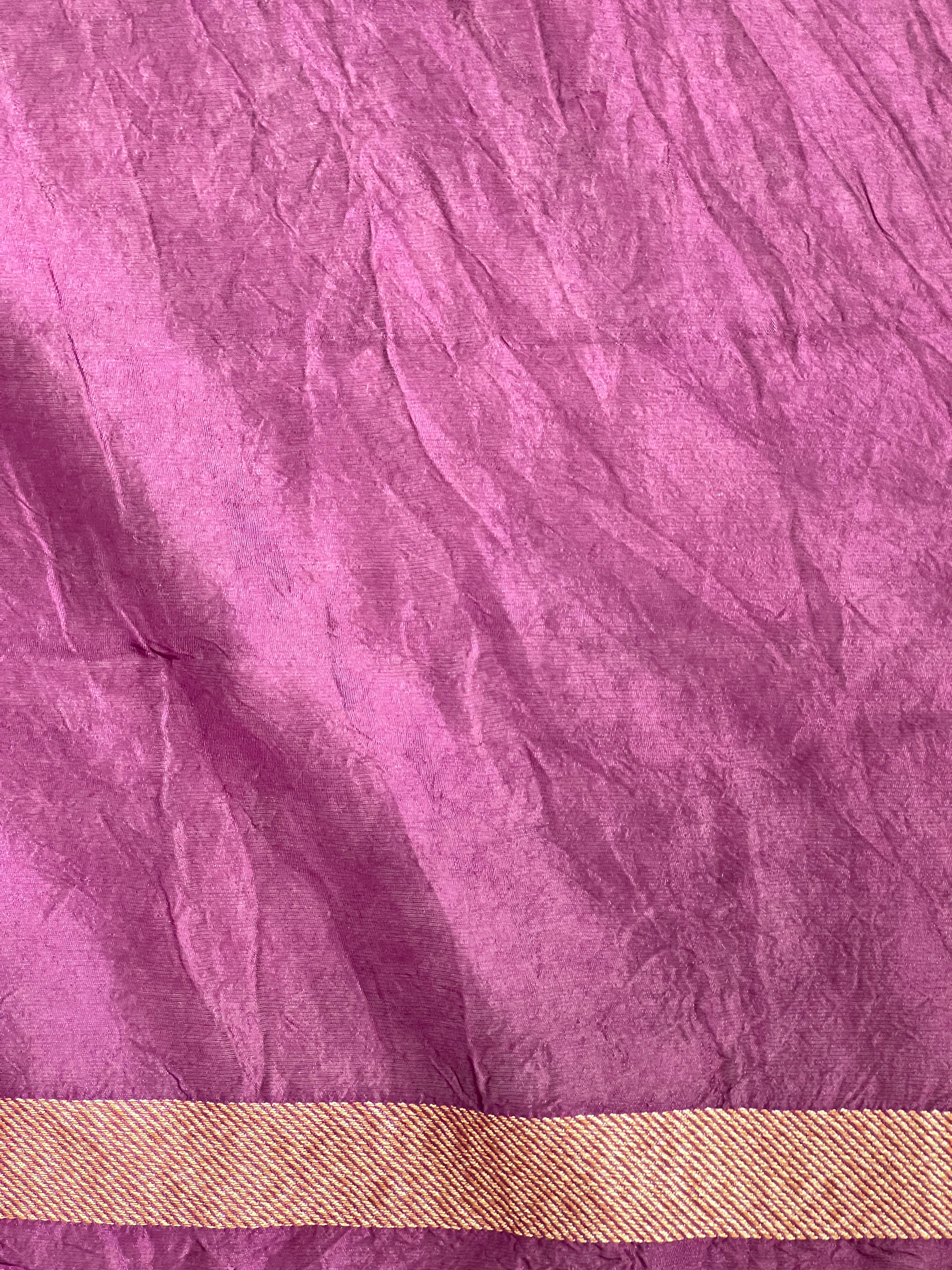 Bandhani Tie & Dye Patterned Banarasi Silk Saree | YNG655