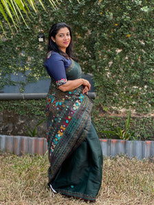 Embroidered Semi Silk Saree | BLD207