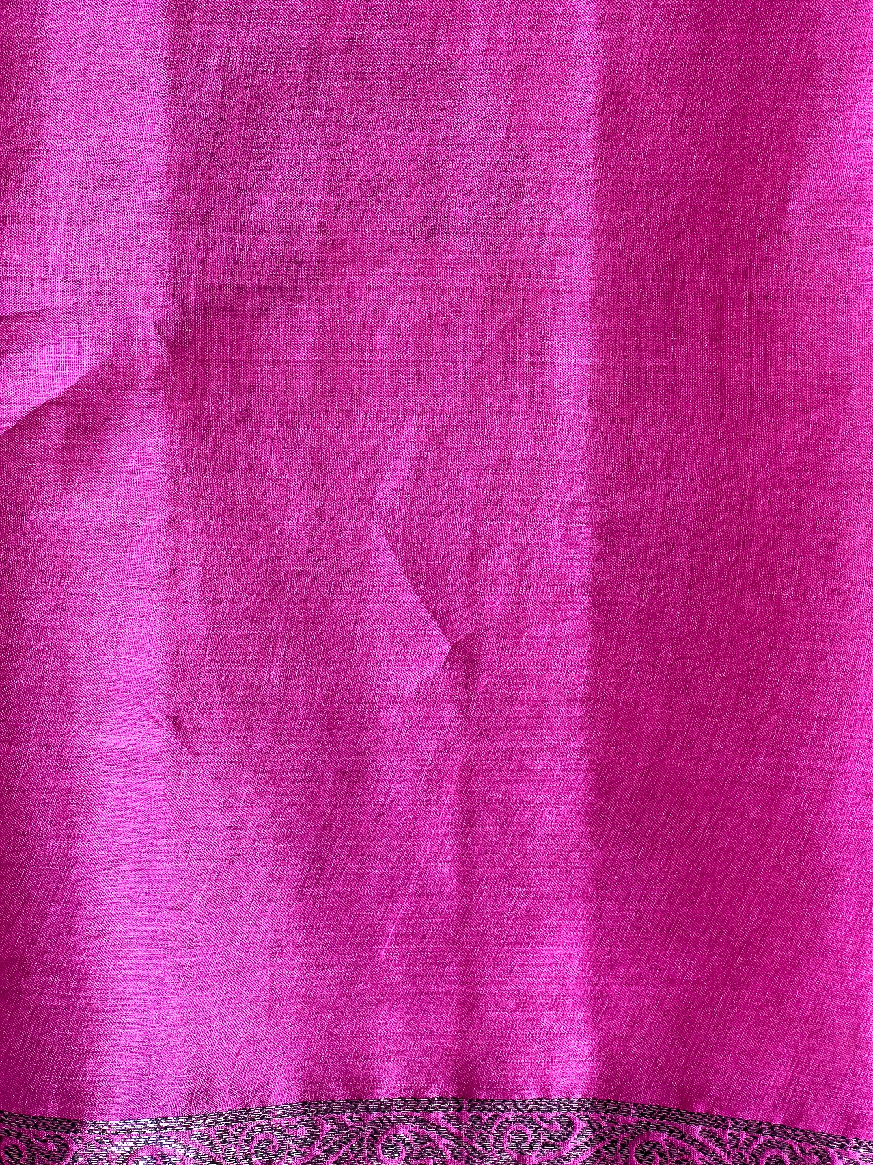 Tie & Dye Pattern Tussar Saree | GA127
