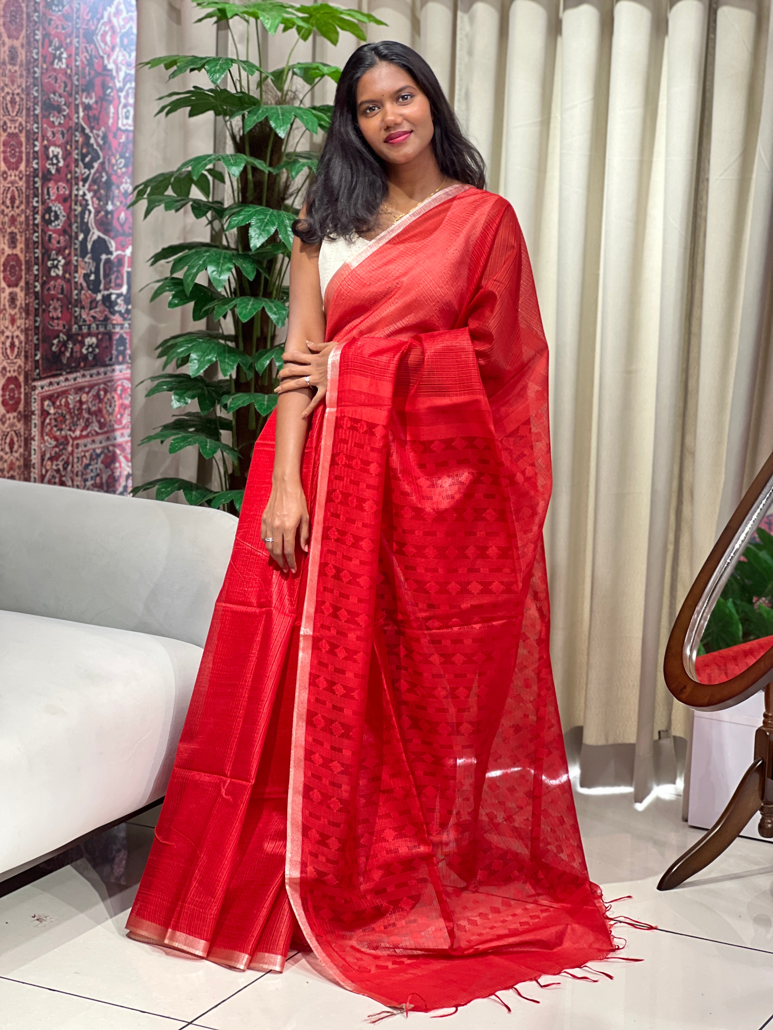 Bhagalpuri Woven Semi Tussar Saree | PF1230