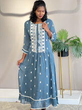 Embroidery Design Georgette Kurta | NI386