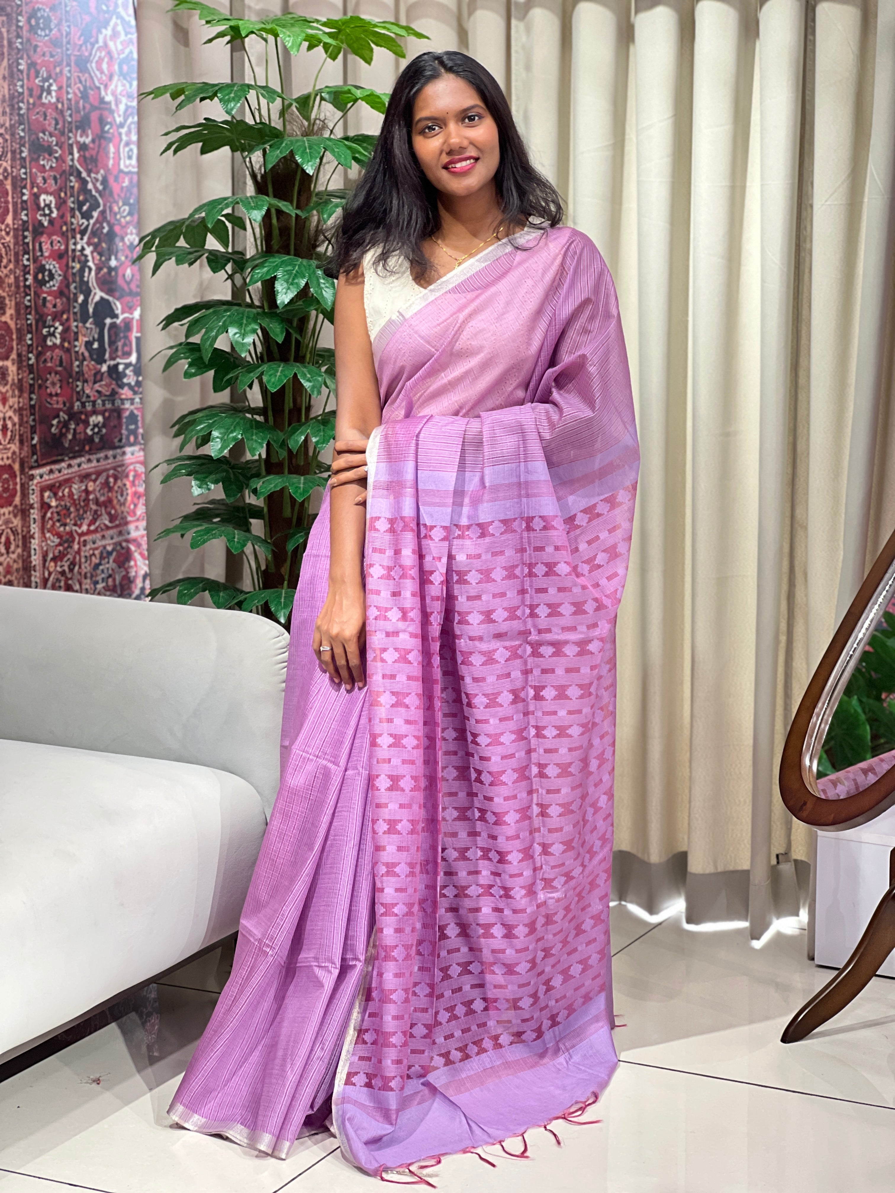 Bhagalpuri Woven Semi Tussar Saree | PF1224