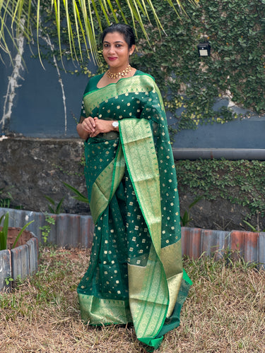 Kora Organza Chanderi Saree | NN109