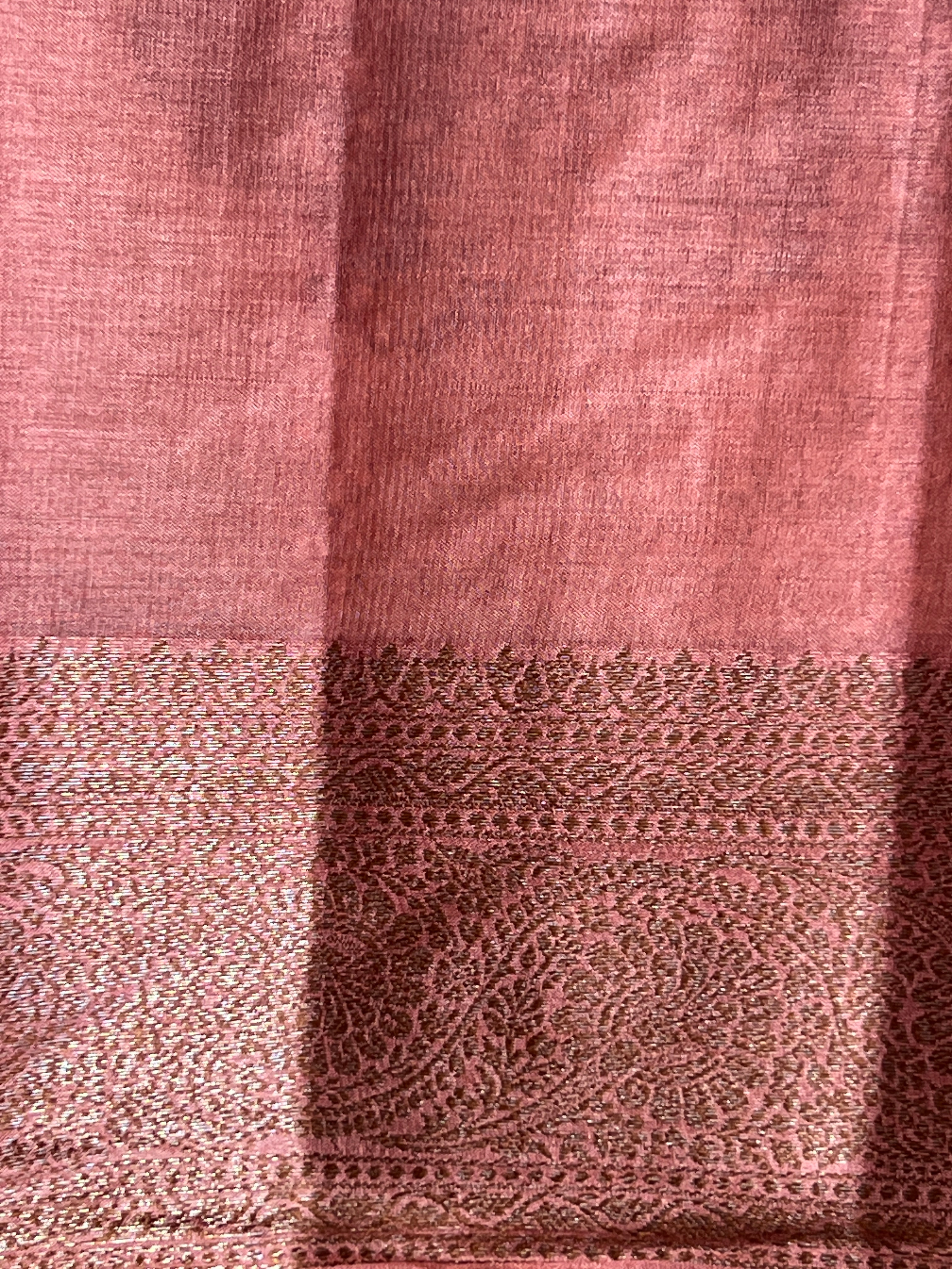 Zari Woven Border Tussar Saree | ZSS140