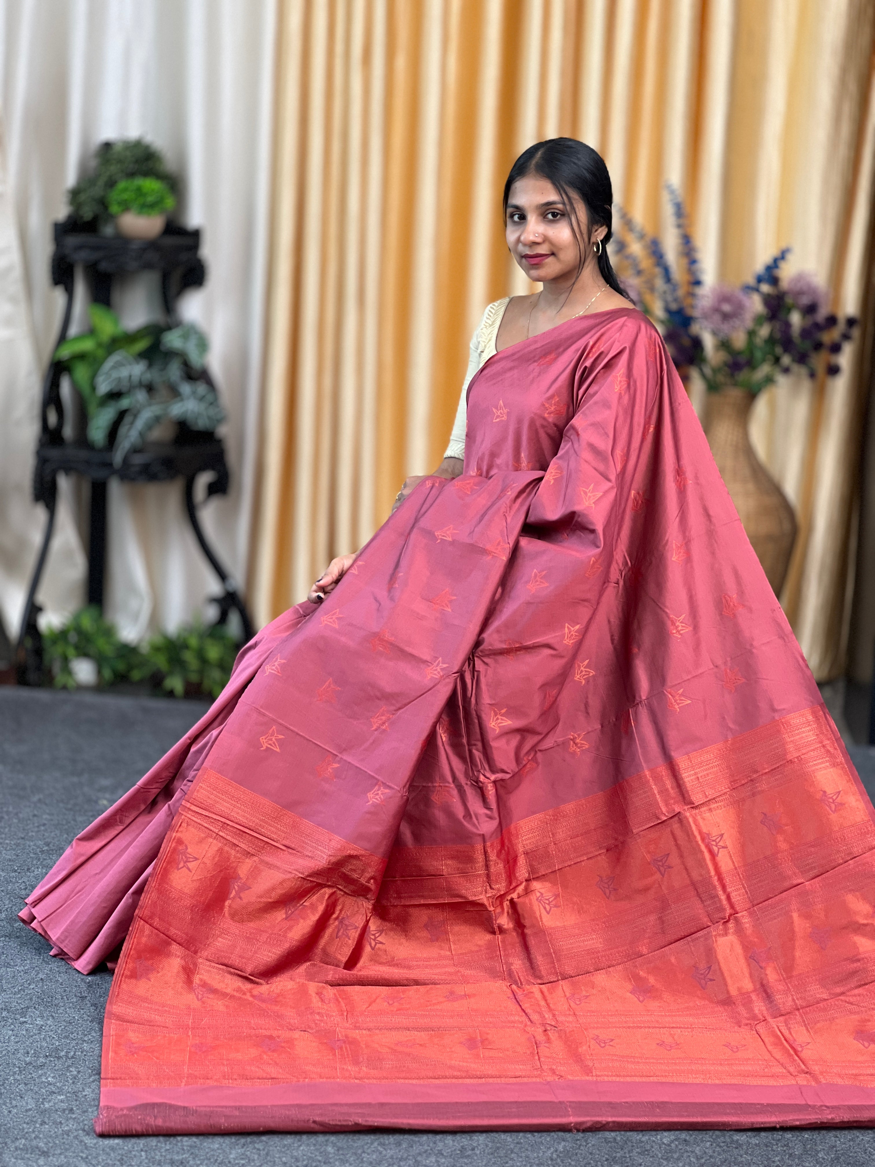 Party Wear Semi Silk Sarees | KT192