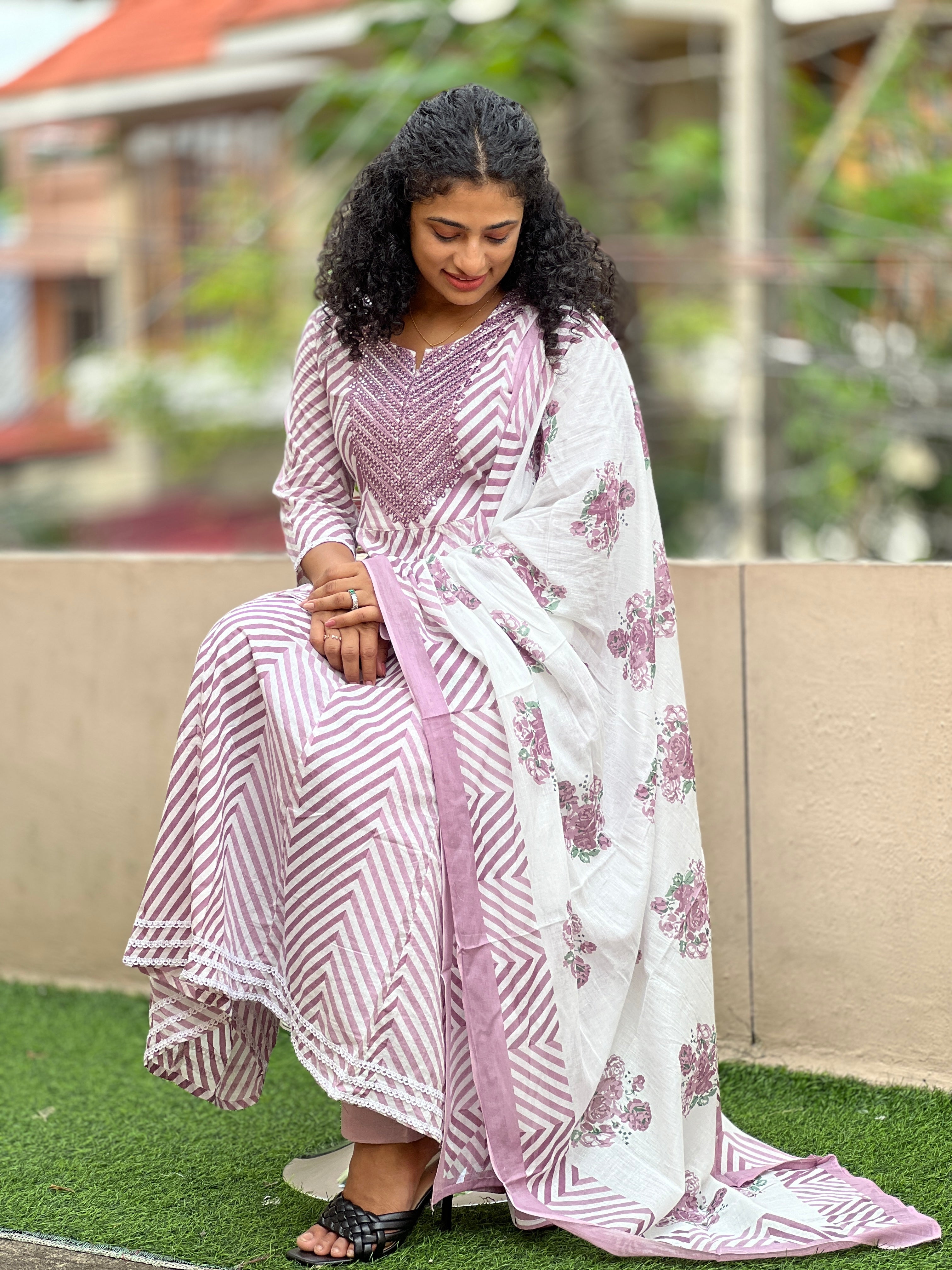 Printed Cotton Kurta Set | NCF168