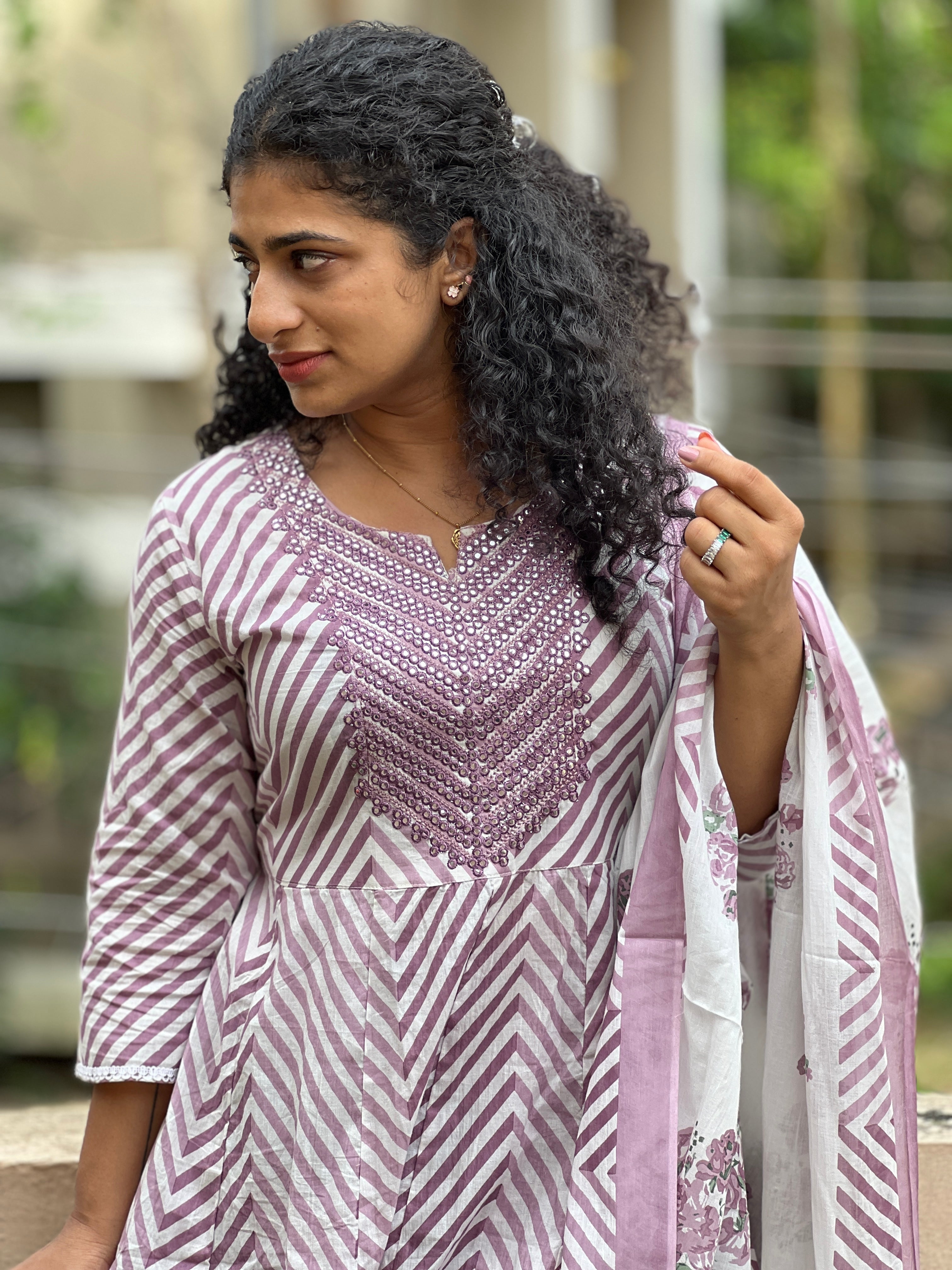 Printed Cotton Kurta Set | NCF168