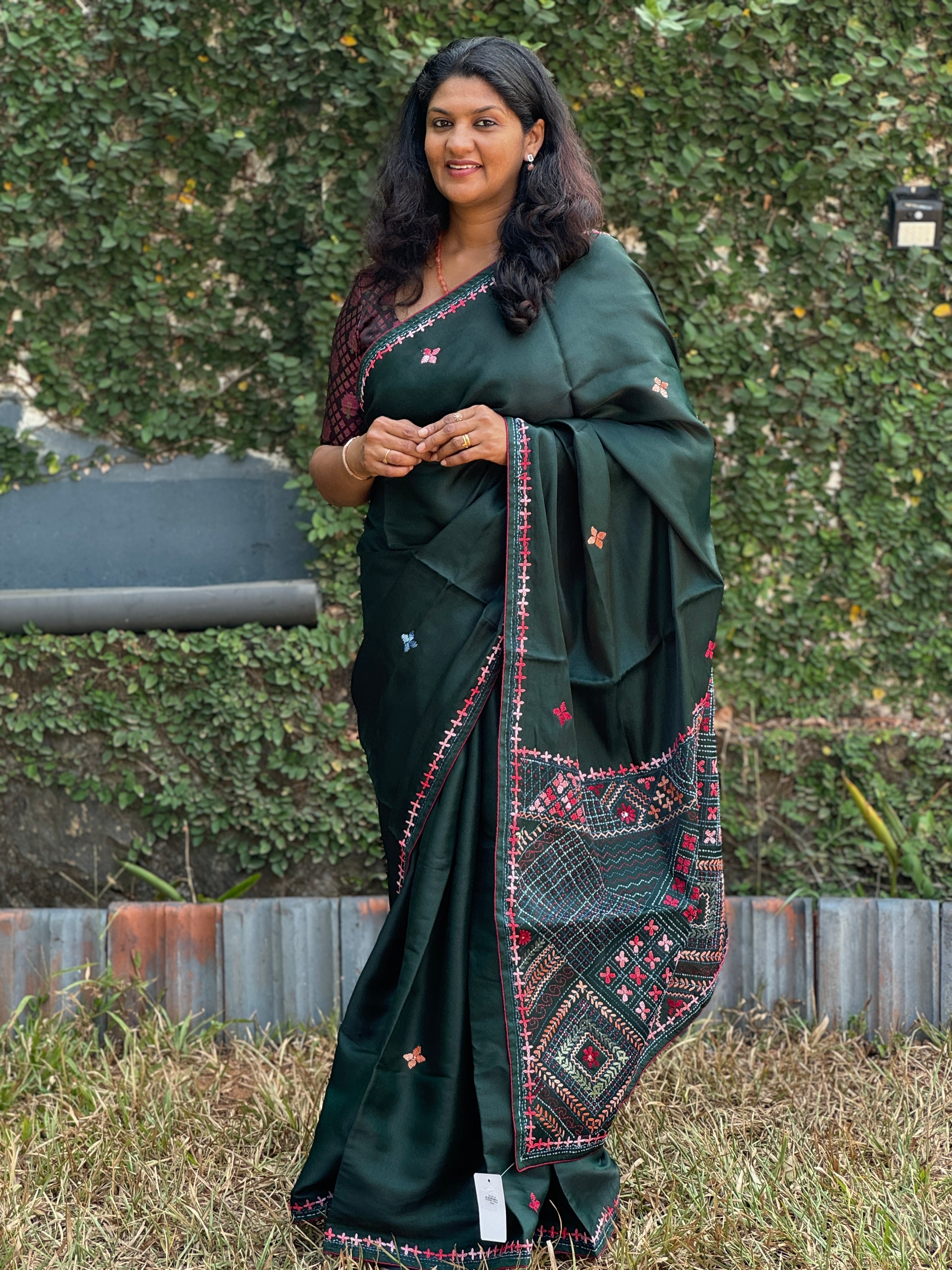 Powerloom Semi Silk Saree | BLD208