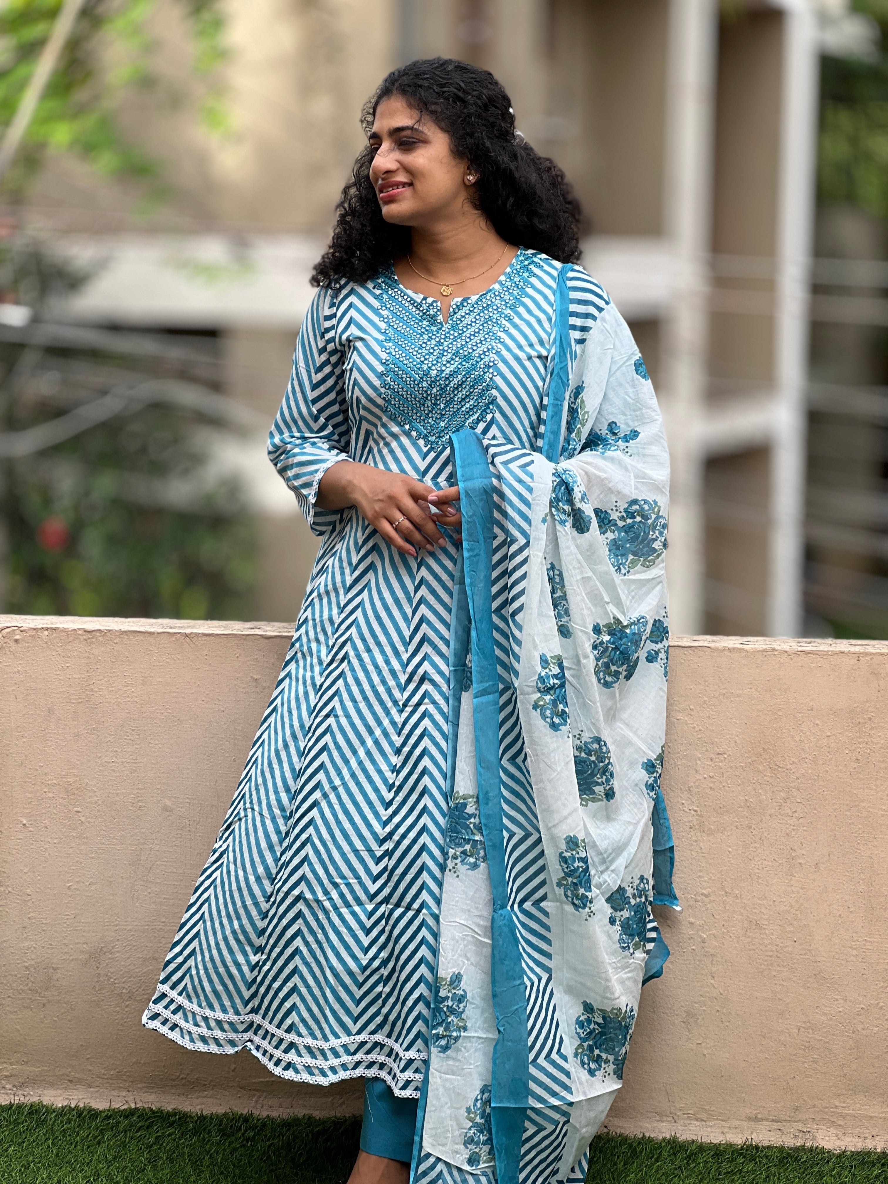 Printed Cotton Kurta Set | NCF168